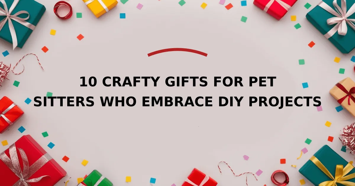 10 Crafty Gifts for Pet Sitters Who Embrace DIY Projects